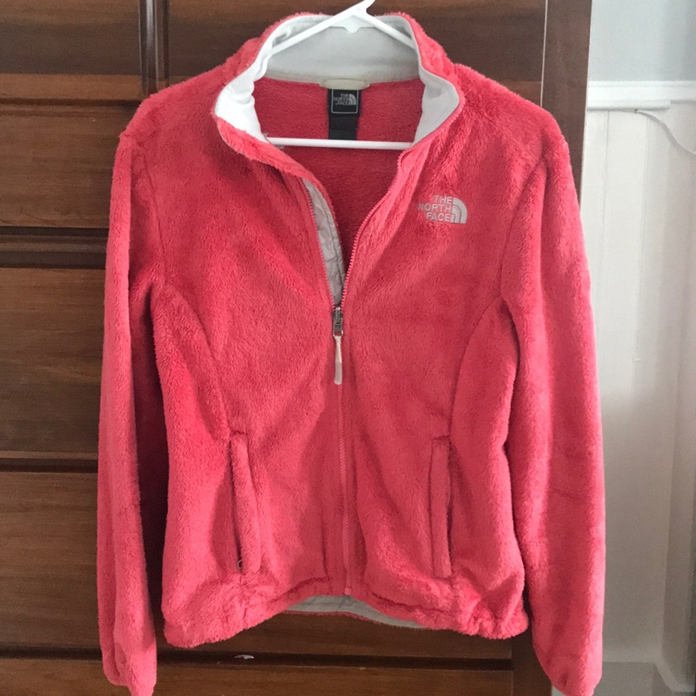 Woman’s Coral Northface fleece jacket
